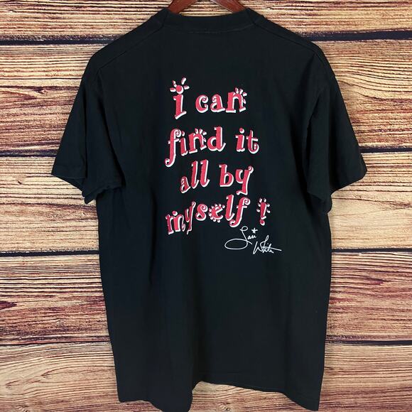 Vintage 1990s Lari White Lead Me Not Into Temptation T-shirt - Picture 4 of 9